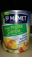 Mängden socker i Mes fruits Samba pêche/ananas/papaye ST MAMET, 4/4