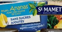 Mängden socker i Cup Ananas avec une touche de Coco Sans Sucres Ajoutés