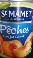 Pêches avec jus naturel