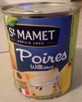 Mängden socker i Poires Williams