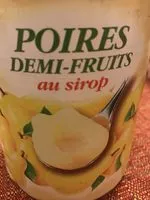 Mängden socker i Poires demi-fruits au sirop