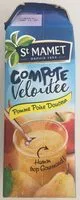 Mängden socker i Compote Veloutée pomme/poire
