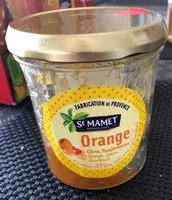 Mängden socker i Confiture Orange Citron Pamplemousse