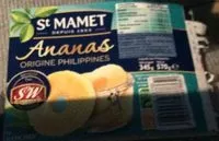 Mängden socker i Ananas Origine Philipines