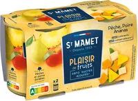 Mängden socker i Plaisir de Fruits - Pêche Poire Ananas