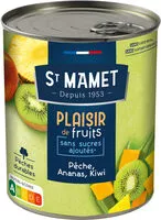 Mängden socker i Plaisir de Fruits - Pêche Ananas Kiwi