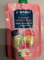 Mängden socker i Compote pomme fraise