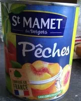 Mängden socker i Pêches au sirop