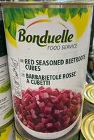 Mängden socker i Betterave rouge en dés assaisonnée appertisée