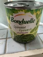 Mängden socker i Bonduelle spinazie