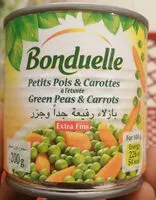 Mängden socker i Bonduelle Very Fine Peas and Baby Carrots In Brine 200G.