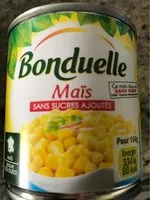 Mängden socker i Maïs sans sucres ajoutés