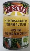 Mängden socker i Petits pois et carottes tres fins à l'etuvee