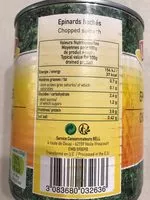 Mängden socker i Epinards hachés