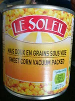 Mängden socker i Le Soleil Mais Doux En Grains Sans Vide