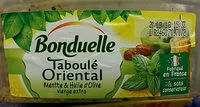 Mängden socker i Taboulé Oriental Menthe