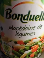 Mängden socker i Macédoine de légumes