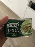 Mängden socker i Petits Pois Et Carottes, Mélange Printanier, Cassegrain