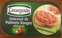 Mängden socker i Concassė de Poivrons rouges ail & persil