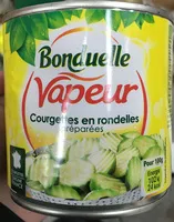 Mängden socker i Courgettes en rondelles préparées