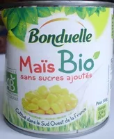 Mängden socker i Maïs Bio sans sucres ajoutés