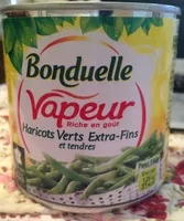 Mängden socker i Vapeur Riche en goût Haricots Verts Extra-Fins et tendres