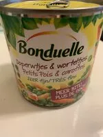 Mängden socker i Bonduelle Doperwtjes & Worteltjes Zeer Fijn