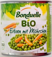 Mängden socker i Bio Erbsen mit Möhrchen