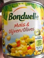 Mängden socker i Bonduelle Mais et olives