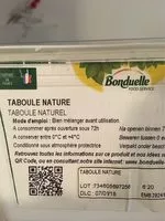 Mängden socker i Taboulé Nature
