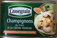 Mängden socker i Champignons de Paris à la crème fraîche