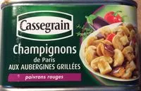 Mängden socker i Champignons de Paris Cuisinés aux Aubergines, Poivrons Rouges