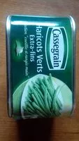 Mängden socker i Haricots verts extra fins