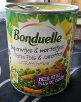 Mängden socker i Petits pois et carottes extra fins