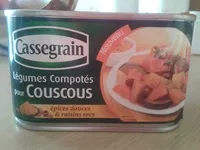 Mängden socker i Légumes compotés pour couscous