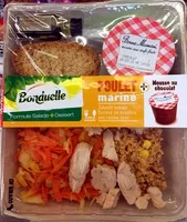 Mängden socker i Formule Salade + Dessert Poulet mariné + Mousse au chocolat