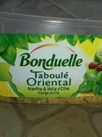 Mängden socker i Taboulé Oriental Menthe et Huile d'Olive vierge extra