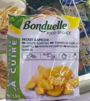 Mängden socker i Patate a spicchi