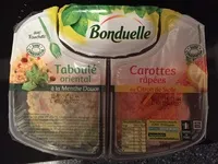 Mängden socker i Duo de carottes râpées au citron de Sicile et taboulé oriental à la menthe douce