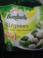 Mängden socker i Les 3 Légumes Précuit Vapeur choux fleurs, brocolis et choux romanesco