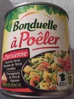 Mängden socker i Bonduelle à poêler