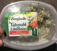 Mängden socker i Taboulé à la libanaise