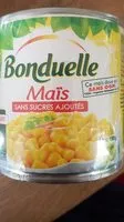 Mängden socker i Maïs sans sucres ajoutés