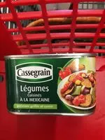 Mängden socker i Legumes à la mexicaine
