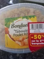 Mängden socker i Taboulé poulet Lot promo 2è-50% 2x300g