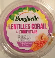Mängden socker i Lentilles corail à l'orientale 180g - portion individuelle