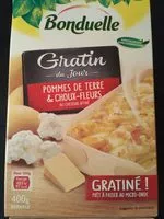 Mängden socker i Gratin de pommes de terre et choux fleurs au Cheddar
