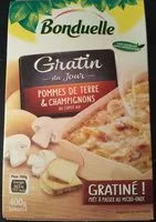 Mängden socker i Gratin de pommes de terre et champignons au comté