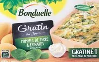 Mängden socker i Gratin de pommes de terre et épinards au mascarpone