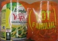 Mängden socker i Haricots verts & haricots beurre a la vapeur